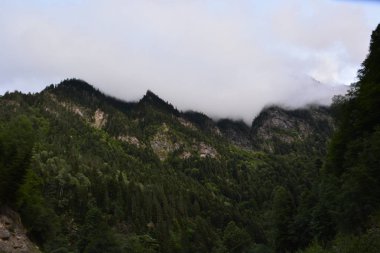 Kafkasya, Gürcistan, Svaneti, dağlar, seyahat