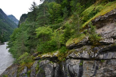 Kafkasya, Gürcistan, Svaneti, dağlar, seyahat