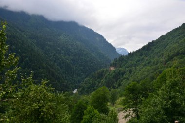 Kafkasya, Gürcistan, Svaneti, dağlar, seyahat