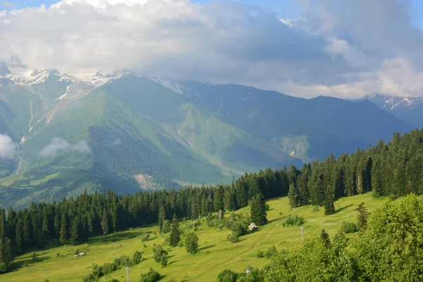 Kafkasya, Gürcistan, Svaneti, dağlar, seyahat