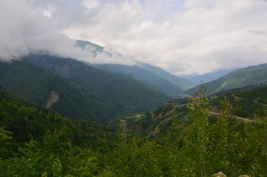 Kafkasya, Gürcistan, Svaneti, dağlar, seyahat