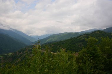 Kafkasya, Gürcistan, Svaneti, dağlar, seyahat