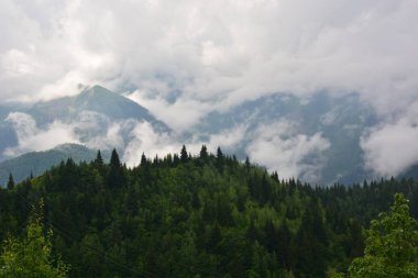 Kafkasya, Gürcistan, Svaneti, dağlar, seyahat