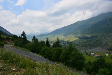 Kafkasya, Gürcistan, Svaneti, dağlar, seyahat