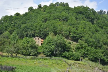 Kafkasya, Gürcistan, Svaneti, dağlar, seyahat