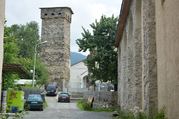 Kaukasus Georgien Svaneti Svan Tower — Stockfoto