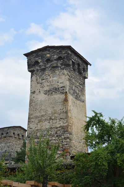 Cáucaso Geórgia Svaneti Torre Svan — Fotografia de Stock