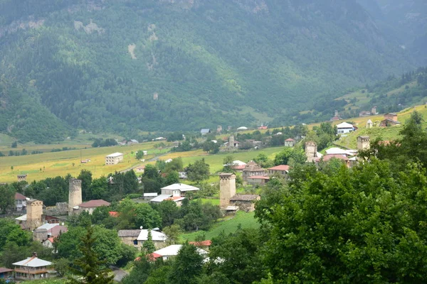 Kaukaz Gruzja Svaneti Wieża Svan — Zdjęcie stockowe