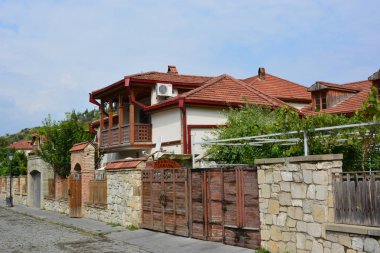 Kafkasya, Gürcistan, Mtskheta, seyahat, eski şehir, bina, kaldırım