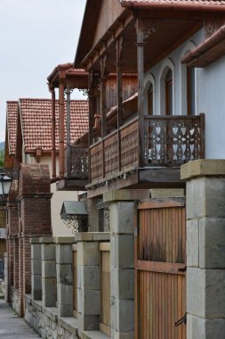 Kafkasya, Gürcistan, Mtskheta, seyahat, eski şehir, bina, kaldırım