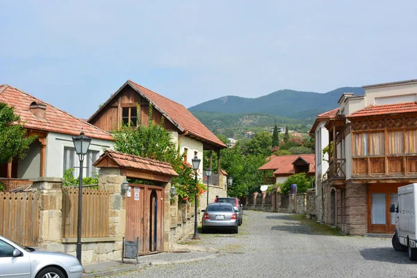 Kaukaz Gruzja Mccheta Podróże Stare Miasto Budynek Bruk — Zdjęcie stockowe