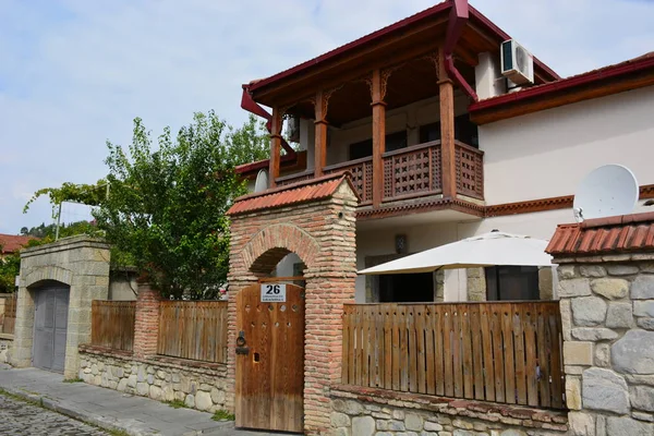 Cáucaso Geórgia Mtskheta Viajar Cidade Velha Construindo Pavimentação — Fotografia de Stock