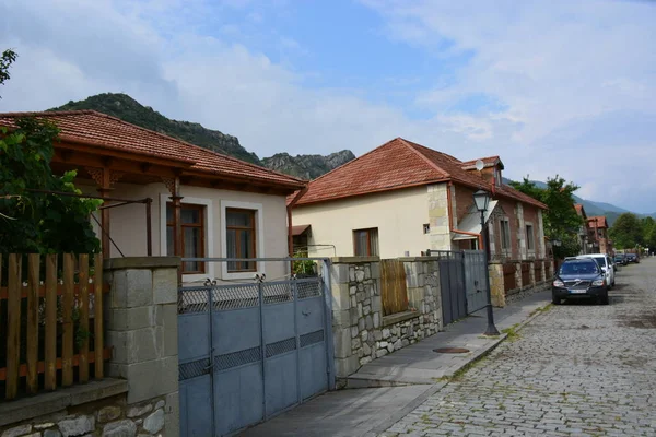 Cáucaso Geórgia Mtskheta Viajar Cidade Velha Construindo Pavimentação — Fotografia de Stock
