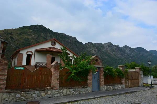 Cáucaso Geórgia Mtskheta Viajar Cidade Velha Construindo Pavimentação — Fotografia de Stock