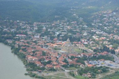 Kafkasya, Gürcistan, Mtskheta, seyahat, eski şehir, bina, kaldırım