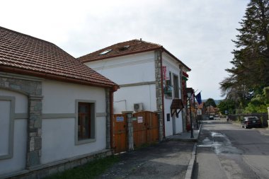 Kafkasya, Gürcistan, Mtskheta, seyahat, eski şehir, bina, kaldırım