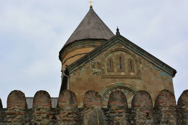 Kavkaz Gruzie Mtskheta Cestování Katedrála Svetitskhoveli — Stock fotografie