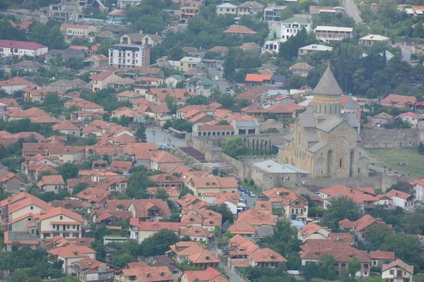 Kaukaz Gruzja Mccheta Podróże Stare Miasto Budynek Bruk — Zdjęcie stockowe