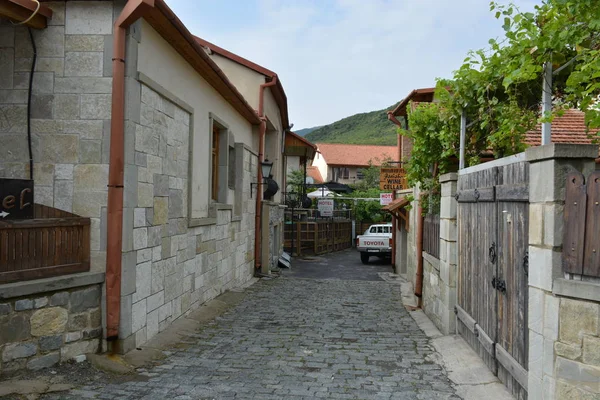 Kaukasus Georgia Mtskheta Perjalanan Kota Tua Bangunan Paving — Stok Foto