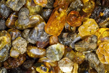 Arka plan, doğal sarı ve kahverengi kehribar