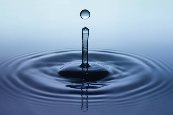 Falling drop of water