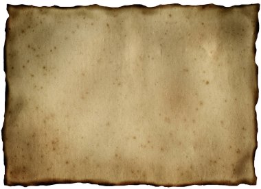 Eski sararmış ve kağıt lekeli