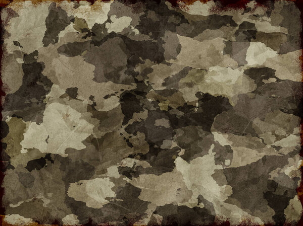 Dirty camouflage fabric texture for background