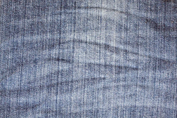 Textur av blå jeans textil närbild — Stockfoto