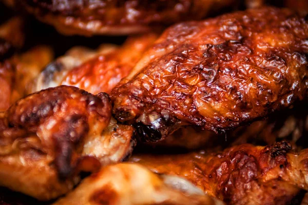 Hot and spicy buffalo style chicken wings — Stock Photo, Image