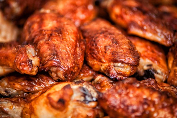 Hot and spicy buffalo style chicken wings — Stock Photo, Image