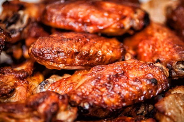 Hot and spicy buffalo style chicken wings — Stock Photo, Image