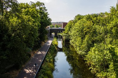 Karl resimden heine kanal leipzig Saxony'deki / Almanya