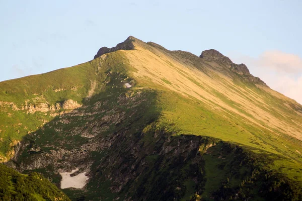 Panorama Des Montagnes Verdoyantes Beskid Haute Tatra Avec Lac Cascades — Photo