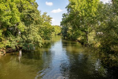 Nehir elster resimden karl heine canal.this bir güzel yolu su sporları yakındır ve 