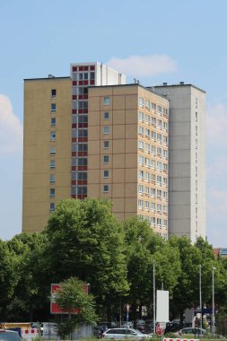 tipik modernize gdr mimari Leipzig şehir merkezi