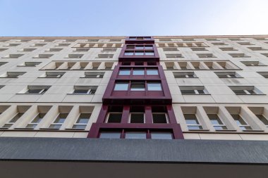 tipik Gdr mimari Leipzig şehir merkezi