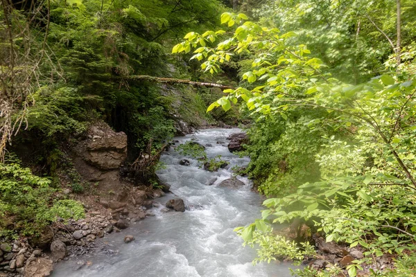 Buerser Schlucht Vorarlberg Austria Most Beautiful Landscapes Alps Almost Primeval — Stock Photo, Image