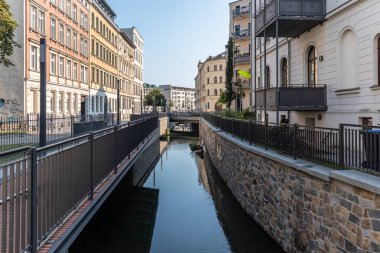 Leipzig'de elstermuehlgraben nehri görünümü