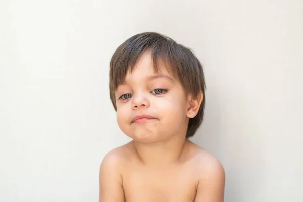 Toddler Chłopiec Cute Baby Obojętny — Zdjęcie stockowe