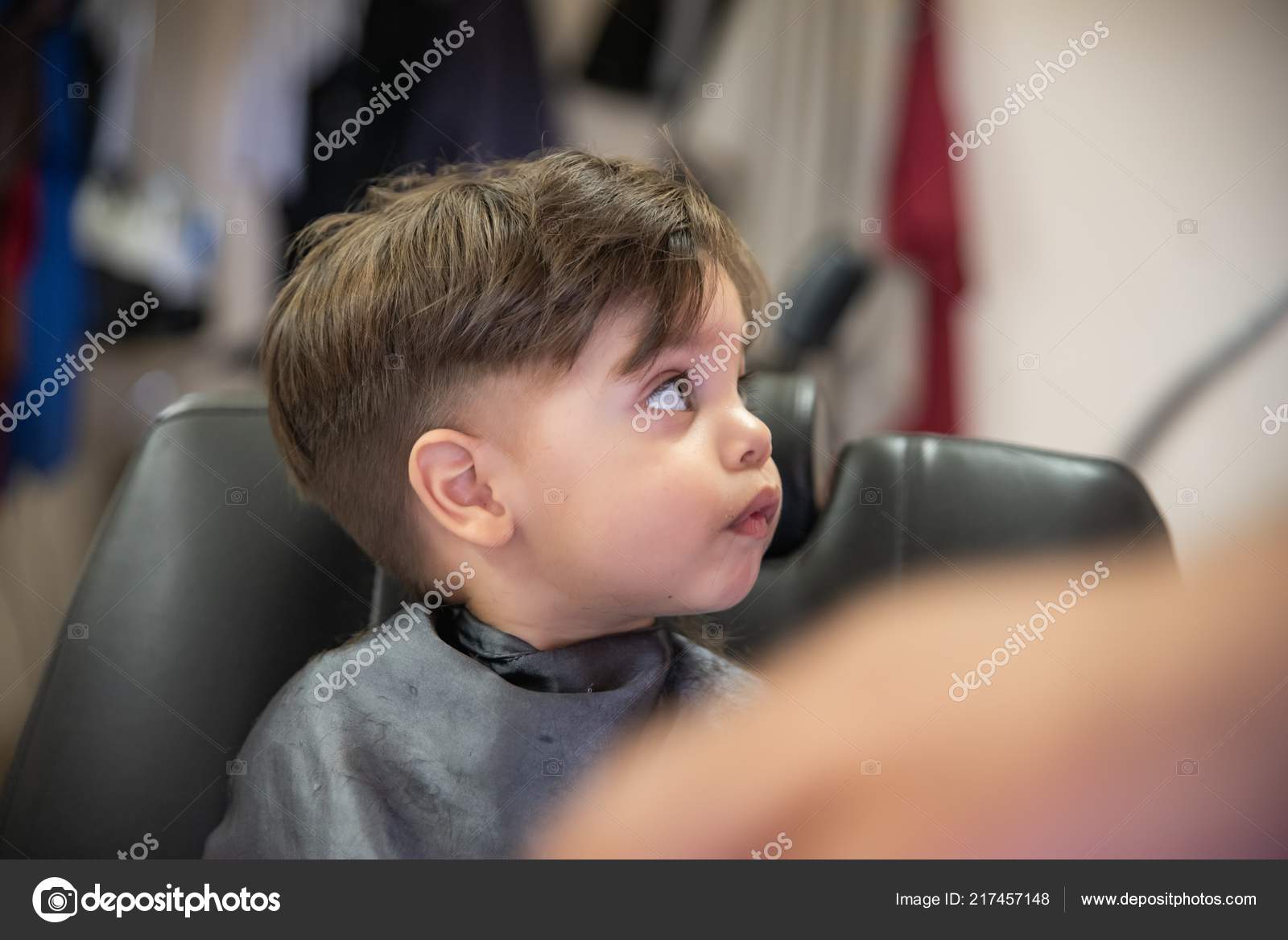Pics Baby Hair Cutting Cute Baby Boy Toddler Cutting Hair Stock Photo C Mateusdre 217457148