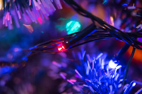 Christmas Light Christmas Tree — Stock Photo, Image