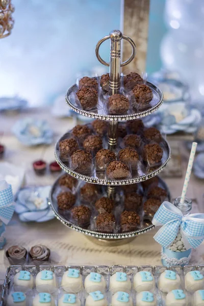 Traditionelle Brasilianische Bonbons Baby Dusche — Stockfoto