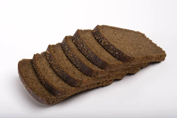Бро Группа Зерновой Еды Черный Хлеб Хлеб Сверху Нарезанный Хлеб — стоковое фото