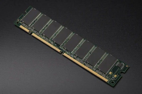 RAM chip. Memory module. Computer memory. PC assembly.