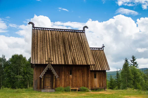 Old historic stave church in Ekshärad/Värmland/ Sweden — Stock Photo, Image