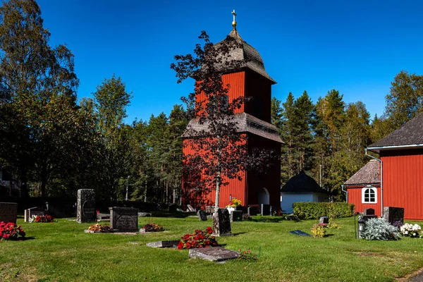 Cemetery in Sweden: place of remembrance of the deceased — Stock Photo, Image