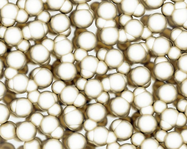 Eine Gruppe Goldener Kugeln Mustert Abstrakter Hintergrund Mit Kugeln Cluster — Stockfoto