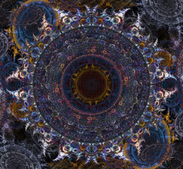 Mandala, Sacred Geometry. Abstract fractal background for art projects. ?omputer generated image