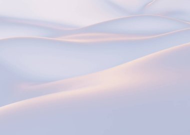 Boş beyaz fon. Kışın karla kaplı dağlar, beyaz tepeler. 3d hazırlayıcı