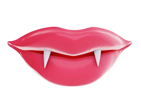 Vampire Mouth Fangs Halloween Illustration — Stock Photo, Image